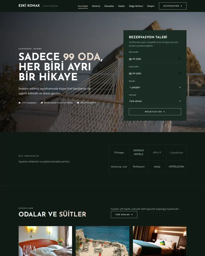 Tema 01 – Lüks & Zarif tasarım önizlemesi
