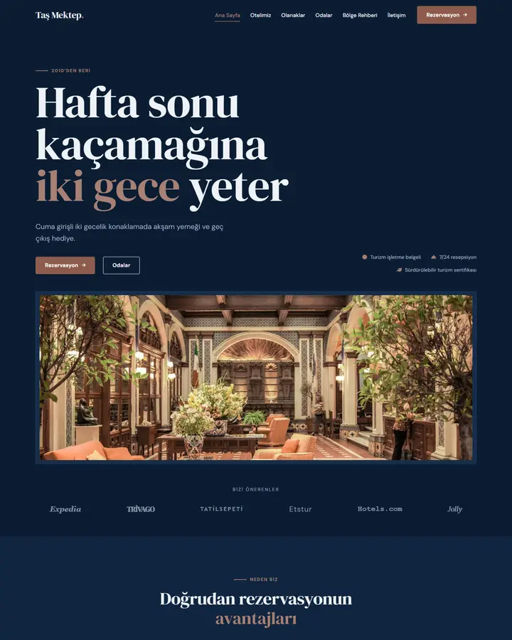 Tema 18 – Klasik Kurumsal tasarım önizlemesi
