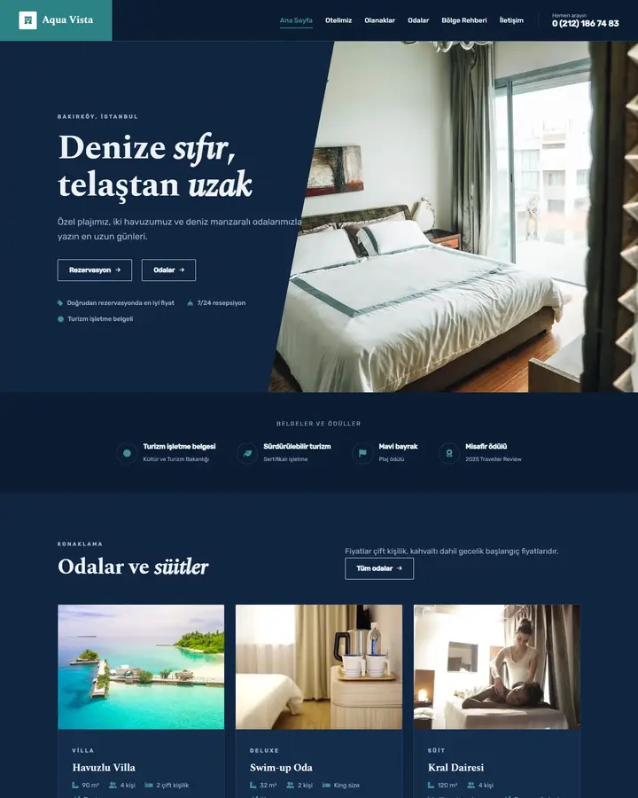 Tema 26 – Klasik Kurumsal tasarım önizlemesi