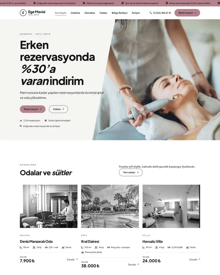 Tema 30 – Minimal tasarım önizlemesi