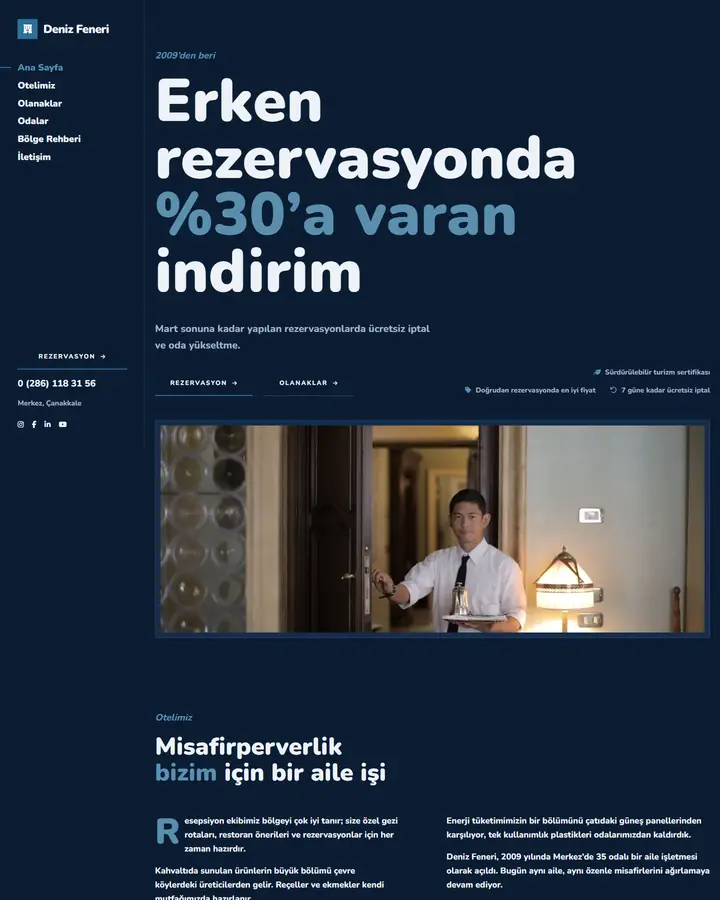 Tema 42 – Lüks & Zarif tasarım önizlemesi